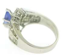 Fabulous Tanzanite & Diamond Baguette Ring