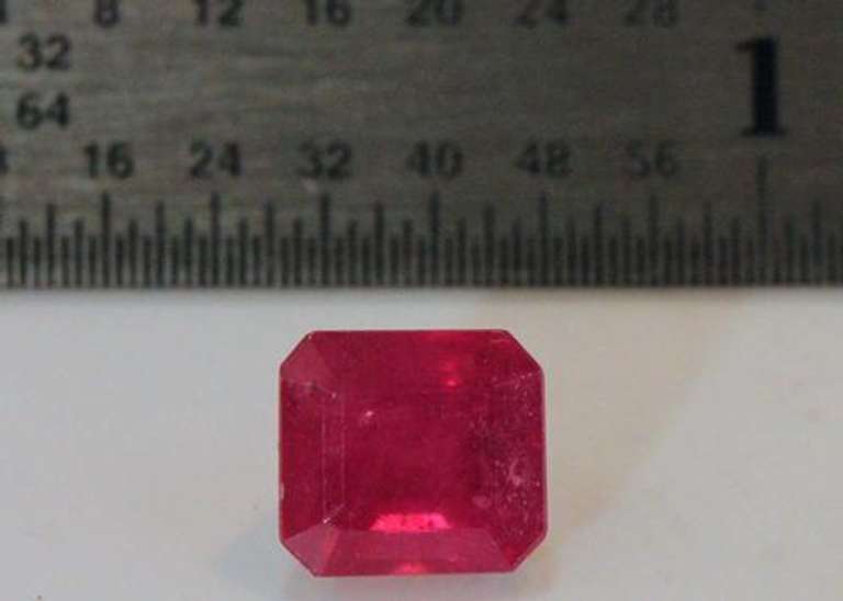 Spunky Natural Ruby Octagon - 2.84 cts.