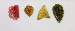 Diminutive 4-piece Lot of Carved Tourmaline