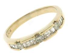 Classy RBC & Baguette Diamond Band