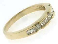 Classy RBC & Baguette Diamond Band