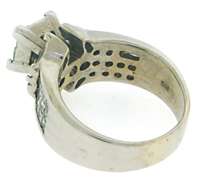 Glittering 18kt WG Invisible Set Diamond Ring