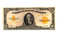 1922 $20 Dollars Gold Certificate With Sharp Inking