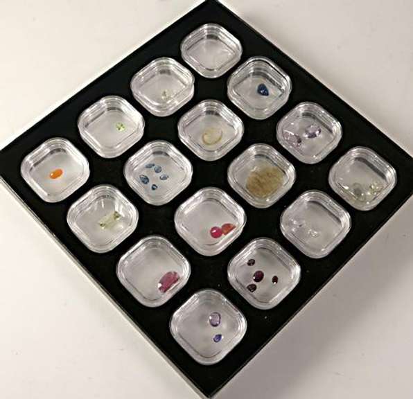 Lot of Multi Color Gemstone Tray