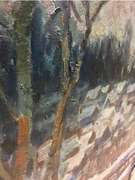 Stunning Painting of Town in Ples, Blue Ridge