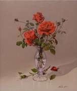 Roses for My Love Stunning Realist Painting