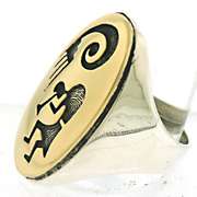 Unique Michael Sockyma Hopi Southwest Ring