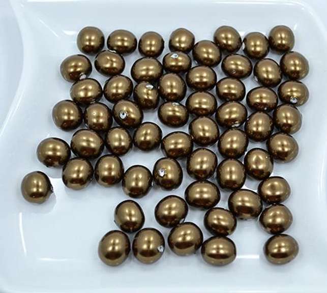 Bronze Baroque Shell Pearl 59 Ct. 15 x 13 mm Beads