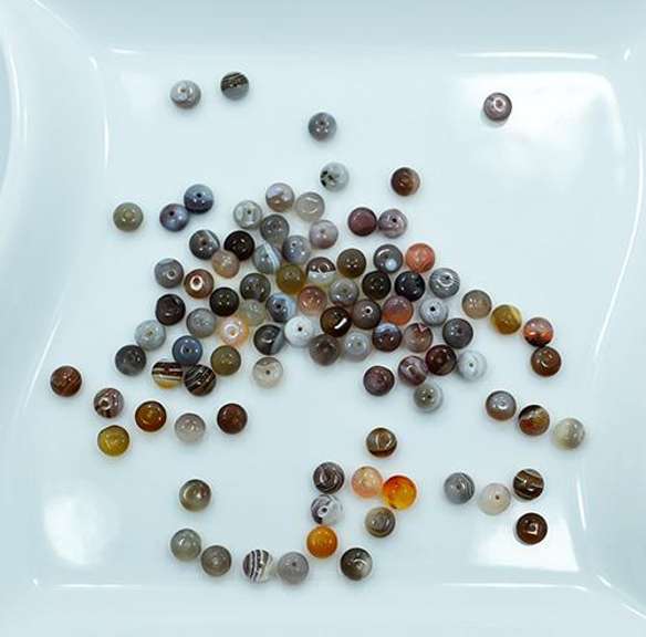 Botswana Agate Gemstone 93 Count 6 x 4mm Beads