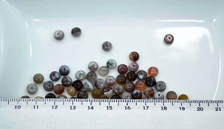 Botswana Agate Gemstone 93 Count 6 x 4mm Beads