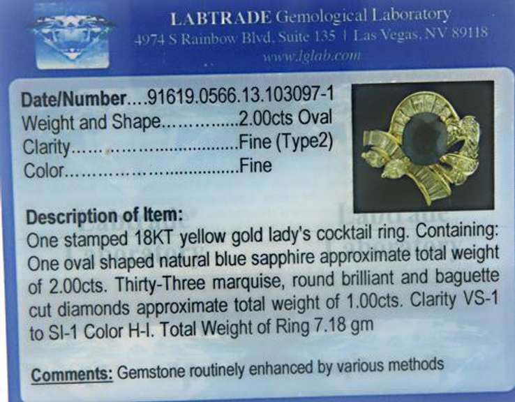 Elegant Blue Sapphire and Diamond Ring