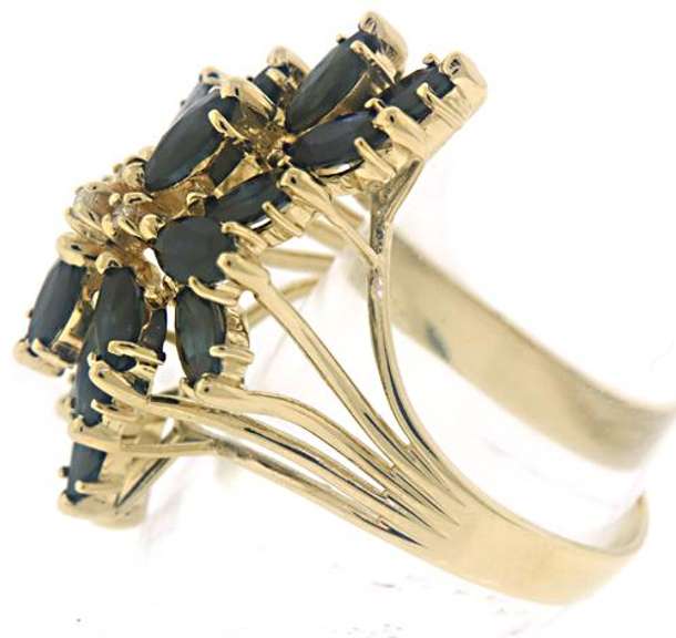 Fantastic Blue Sapphire and Diamond Ring