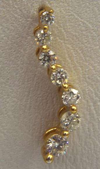 14kt Gold Diamond Journey Earrings