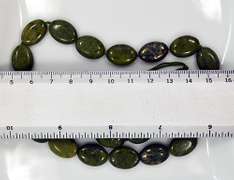 Green Pyrite, 44 Ct. 16 x 12mm Puffed Oval Beads