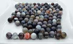 Botswana Agate Gemstone 117 Count 10mm Round Beads