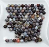 Botswana Agate Gemstone 117 Count 10mm Round Beads