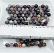 Botswana Agate Gemstone 117 Count 10mm Round Beads