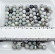Botswana Agate Gemstone 121 Count 10mm Round Beads