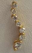 14kt Gold Diamond Journey Earrings