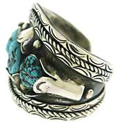 Vintage Navajo Cuff Heavy Sterling Silver Bangle