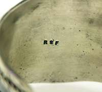Vintage Navajo Cuff Heavy Sterling Silver Bangle