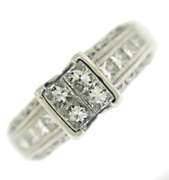 Brilliant 14kt WG Invisible Set Diamond Ring