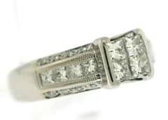Brilliant 14kt WG Invisible Set Diamond Ring