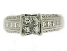 Brilliant 14kt WG Invisible Set Diamond Ring