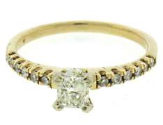 Fabulous Princess Cut Center Diamond in Diamond Setting