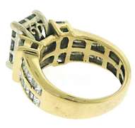 Fantastic 14kt YG Princess Cut Diamond Cluster Ring