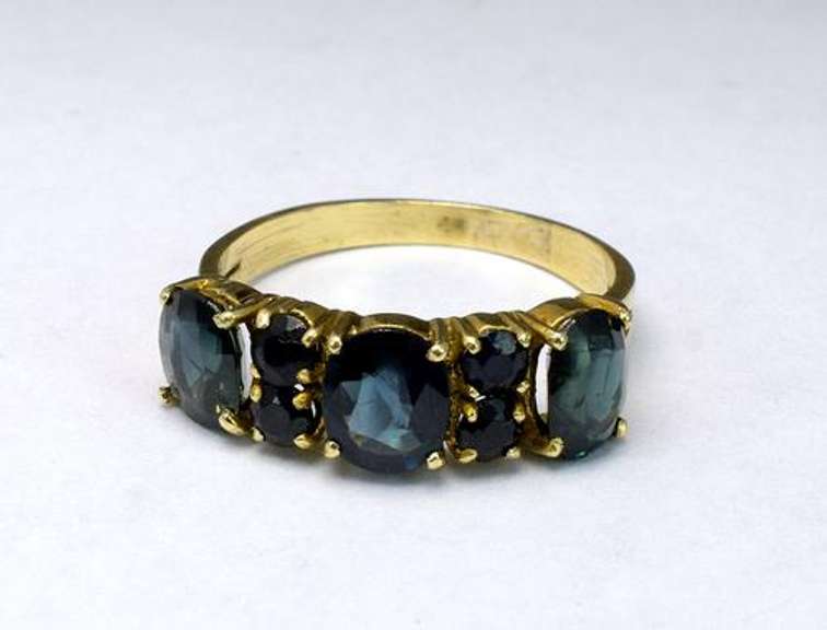 Blue Sapphire Ring, 14KT Yellow Gold