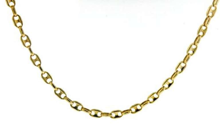 Gucci Style Chain Yellow Gold Necklace