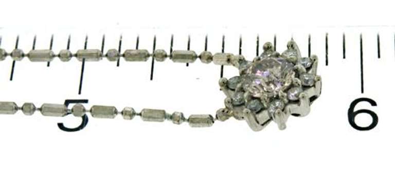 Fantastic Diamond Flower Halo Necklace