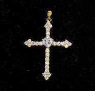 14Kt Cubic Zirconia Cross