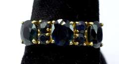Blue Sapphire Ring, 14KT Yellow Gold