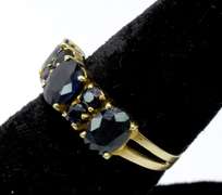 Blue Sapphire Ring, 14KT Yellow Gold