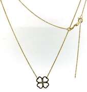 Fancy Diamond Clover Necklace