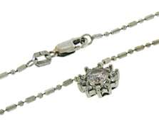 Fantastic Diamond Flower Halo Necklace