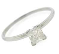 Princess Cut Solatire Diamond Ring
