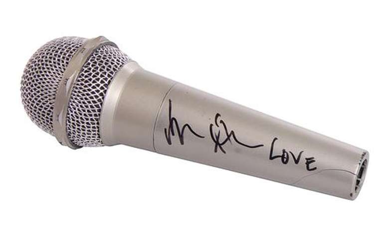 Macy Gray Autographed Signed Apollo Silver Microphone