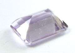 Huge PREMIUM ROSE AMETHYST EMERALD CUT GEMSTONE 32.50 CARATS