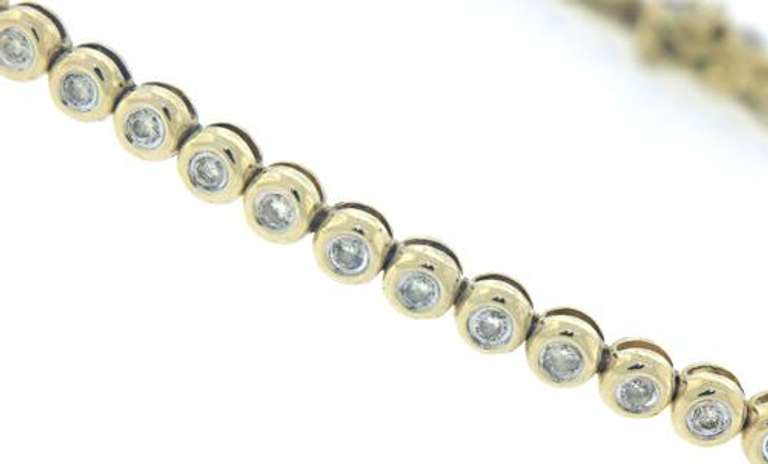 Nice Bezel Set Diamond Tennis Bracelet