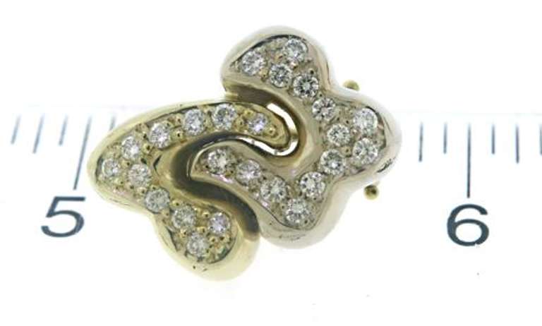 Fabulous Diamond Freeform Earrings