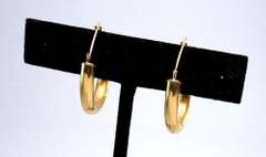 Cute Etched & Textured Gold Hoops