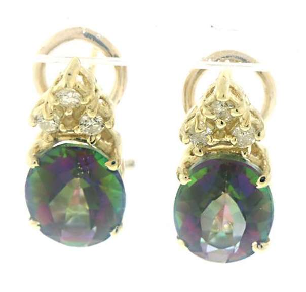 Pretty Mystic Topaz Earrings