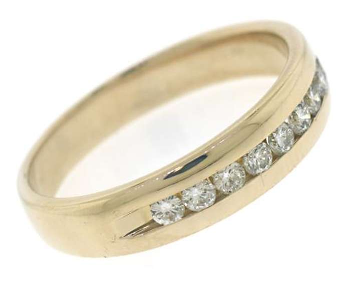 Handsome Gents' Channel Set Diamond Ring