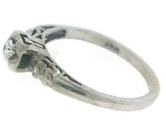 Vintage White Gold Diamond Ring