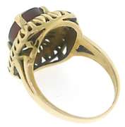 Pretty Orange Agate Ring