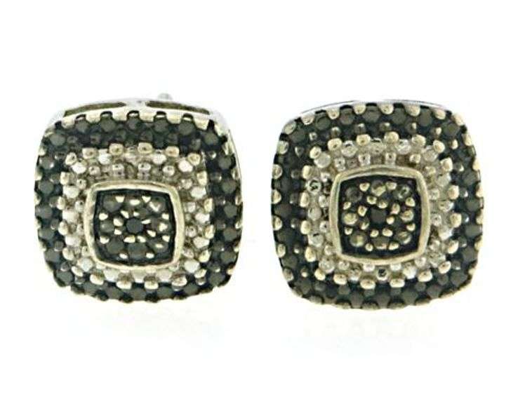 Sterling Silver CZ Stud Earrings