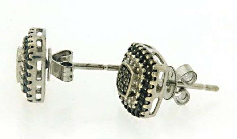 Sterling Silver CZ Stud Earrings